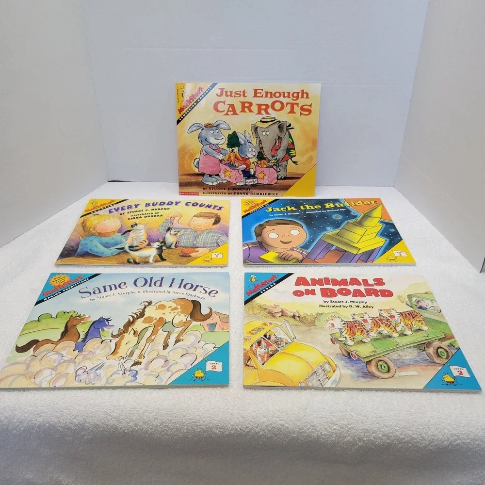 Mathstart Books Stuart J Murphy LOT Level 1 Level 2